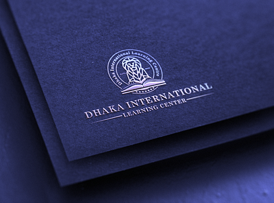 Dhaka International Learning Center branding business logo company logo design education logo illustration learning logo logo minimal study logo university logo vector