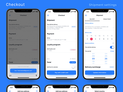 Checkout – E-comm iOS UI kit – Set 3