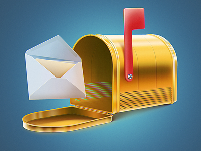 Mail Notification icon alexey kharitonov drawing infectedcell ios painting photoshop tutorial