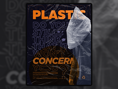 Poster design about plastic problem color poster creative design eco figma graphic design illustration made in figma plakat plastic plastic problem poster poster design problem sustainability