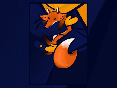 Tame fox