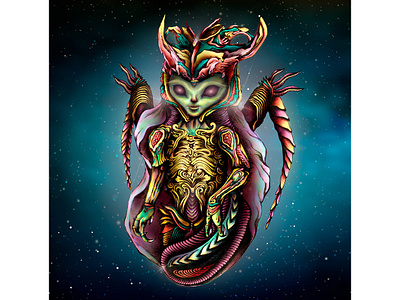 alien - character for the poster "MAGIC BREAK" alien beetle character character art character design character illustration characterdesign characters cosmos extraterrestrial graphics space ufo