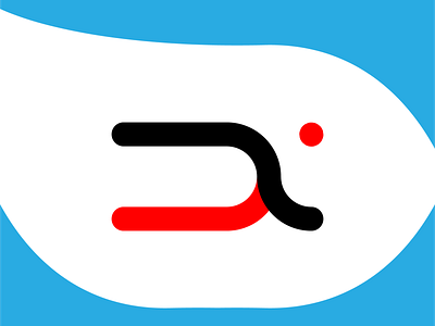 Loop design flat illustration logo design minimalist logo vector