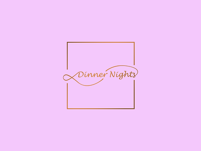 Dinner Nights art branding design flat illustration minimalist minimalist logo typogaphy