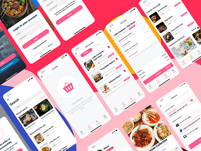 food ui design by: cpacreature