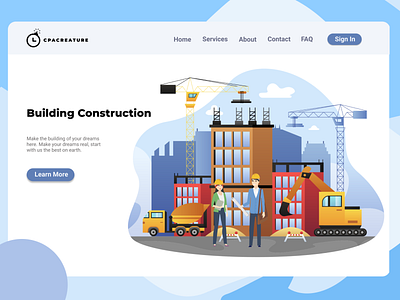 Construction Website UI UX branding construction website consultant consulting contractor design figma illustration logo ui ui design ux vector