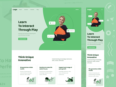 Landing Page Learning UI UX