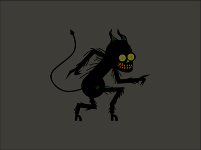 Demon character creature demon hell illustration skull