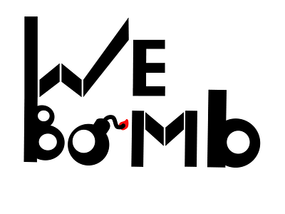 IWEbomb bomb circle creature illustration logo text