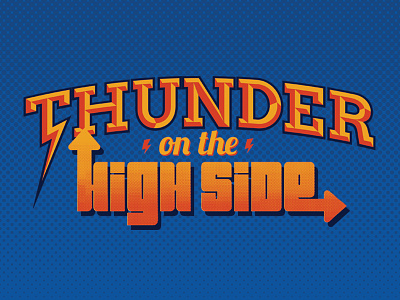 Thunder on the High Side basketball nba t shirt thunder