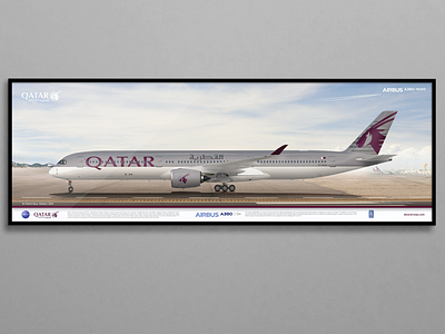 A350 | Qatar Airways | A7-ALA a350 airbus airport aviation avvilove.art design illustration mohdnourshahen