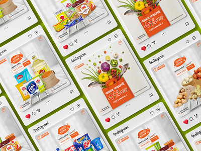 Grocery Social media post Design