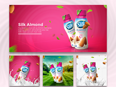 Social Media Post Design ads banner branding colorfull background creative design graphic design milk social media design