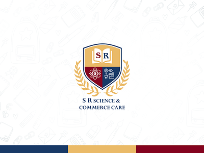 SR Science & Commerce Care Logo Design ads branding colorfull background creative design graphic design illustration logo social media design