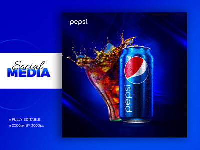 Pepsi Social Media Post Design by NAUFEL TAHMID TANU on Dribbble