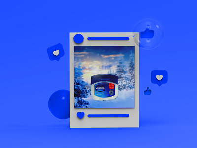 Winter Vaseline Social Media Post Design