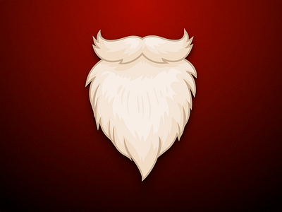 Santa Beard artwork beard christmas holiday illustration ios new year pimpapic santa sticker vector