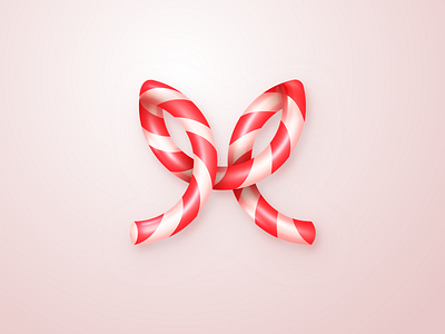 Modus Candy Cane candy candy cane christmas holiday logo red striped stripes sweet white xmas