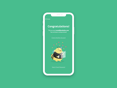 Beep App UI Animation & Success android animation bee beep green interaction interface ionic ios iphone keyboard motion pwa pwned security success ui