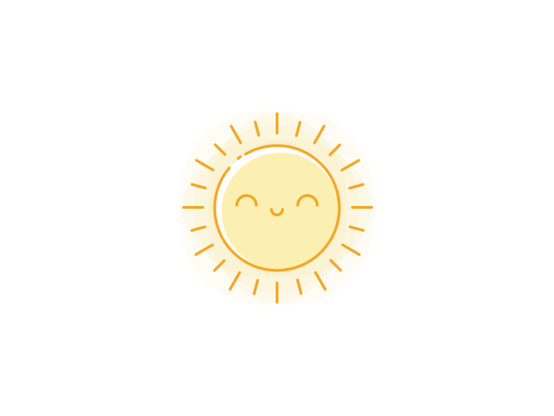 Sun Animation animation app artwork calm calming icon illustration interface meditation minimal peace smooth stroke sun ui vector yellow zen