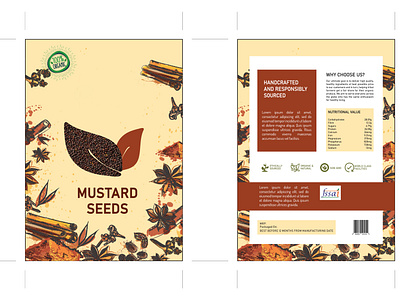 Organic Spices Packaging Concept