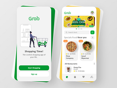 Grab Food Mobile App Design idea