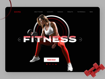 Fitness Trainer Web Concept