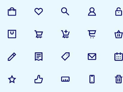 Shopi E Commerce Icon Set