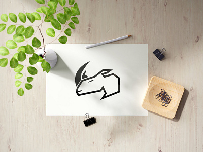 Rhinoceros Logo animal logo brand identity design graphic design illustration logo logo challenge logo design rhino rhino logo