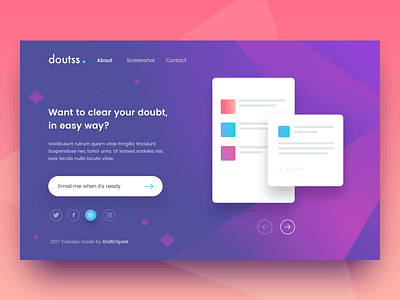 Doutss landing page