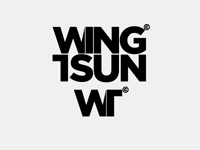 Wing Tsun Logo (Final) branding design graphic design logo minimal typography vector wordmark