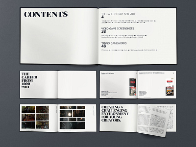 Shinji Mikami Portfolio book branding corporate design corporate identity design editorial graphic design hardcover landscape portfolio typography