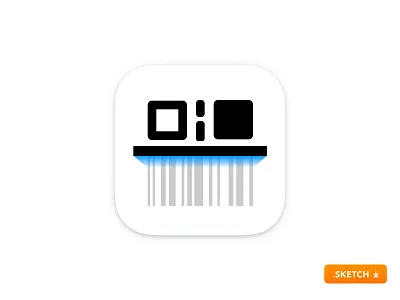 QR and Barcode Reader app icon 14 app barcode branding code design flat icon ios ios 14 ios app logo qr qr code qrcode scan scanner ui vector