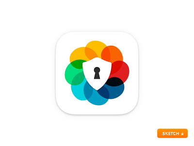Secret Photo Vault app icon 14 app branding design flat hide icon ios ios app logo photo protect secret secure ui vault vector