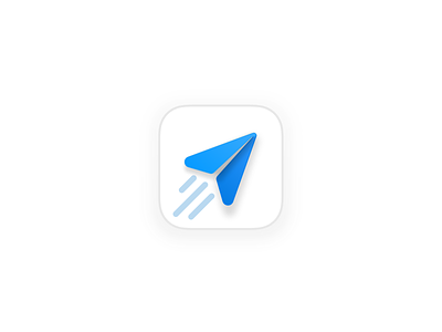 Flight - App Icon analise analytics animation app branding design explore flat growth icon illustration ios logo message target telegram ui vector