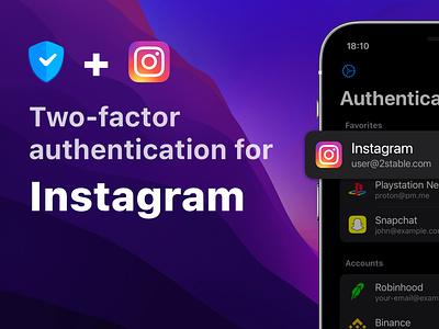 2FA Guide - Instagram 2fa app authenticator authenticator app branding code cover guide instagram logo mfa security social twitter
