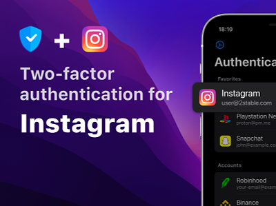 2FA Guide - Instagram 2fa app authenticator authenticator app branding code cover guide instagram logo mfa security social twitter