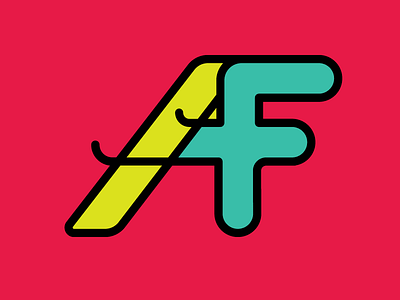 AF Symbol design graphic icon illustration monogran pictogram symbol