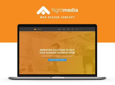 Flight Media // Web Design Concept concept graphic design ui web web design