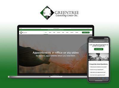 Greentree Counseling Center // Website Overhaul elementor graphic design website website design wordpress