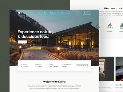 Tourism Website Design branding design graphic design landing page minimal travel trourism ui ux web design website