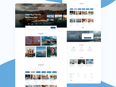 Travel Guide Web UI Design agency landing page agency website branding clean ui landing landingpage photography travel web travel website traveling ui ux ui design ui ux web uidesign uiux webdesign website world tour