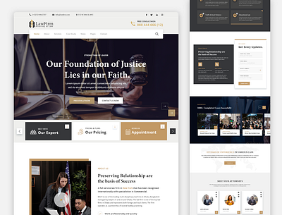 Landing Page | Law Firm justice landing page landing page design landingpage law law firm lawyer lawyers service design ui ui ux ui ux design ui design uiux uxdesign uxui webdesign website website concept website design