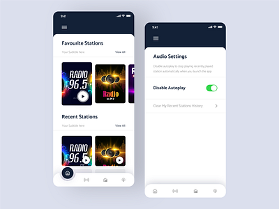 Radio mobile app