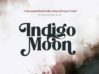 Indigo Moon Decadent Serif bold font branding font hand drawn hand drawn font logo font serif serif font serif typeface serifs