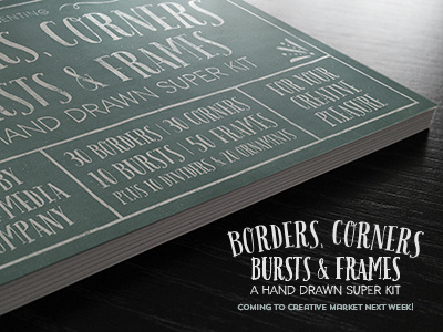 Borders, Corners, Bursts & Frames borders bursts corners dividers frames hand drawn illustration