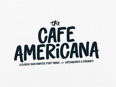 The Cafe Americana Font Family