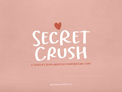 Secret Crush Handwriting Font