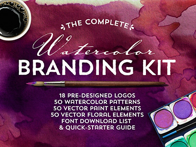 The Watercolor Branding Kit