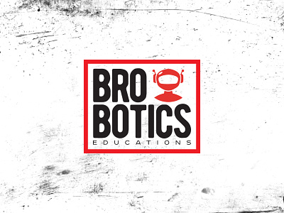 Brobotics branding design educations logo novosibirsk onlyfuckingdesign robot russia